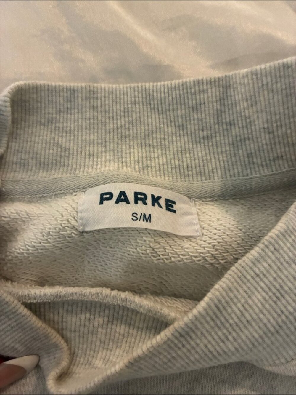 Parke Grey & Blue Star Sweatshirt (Worn 1-2 Times) - Picture 3 of 4